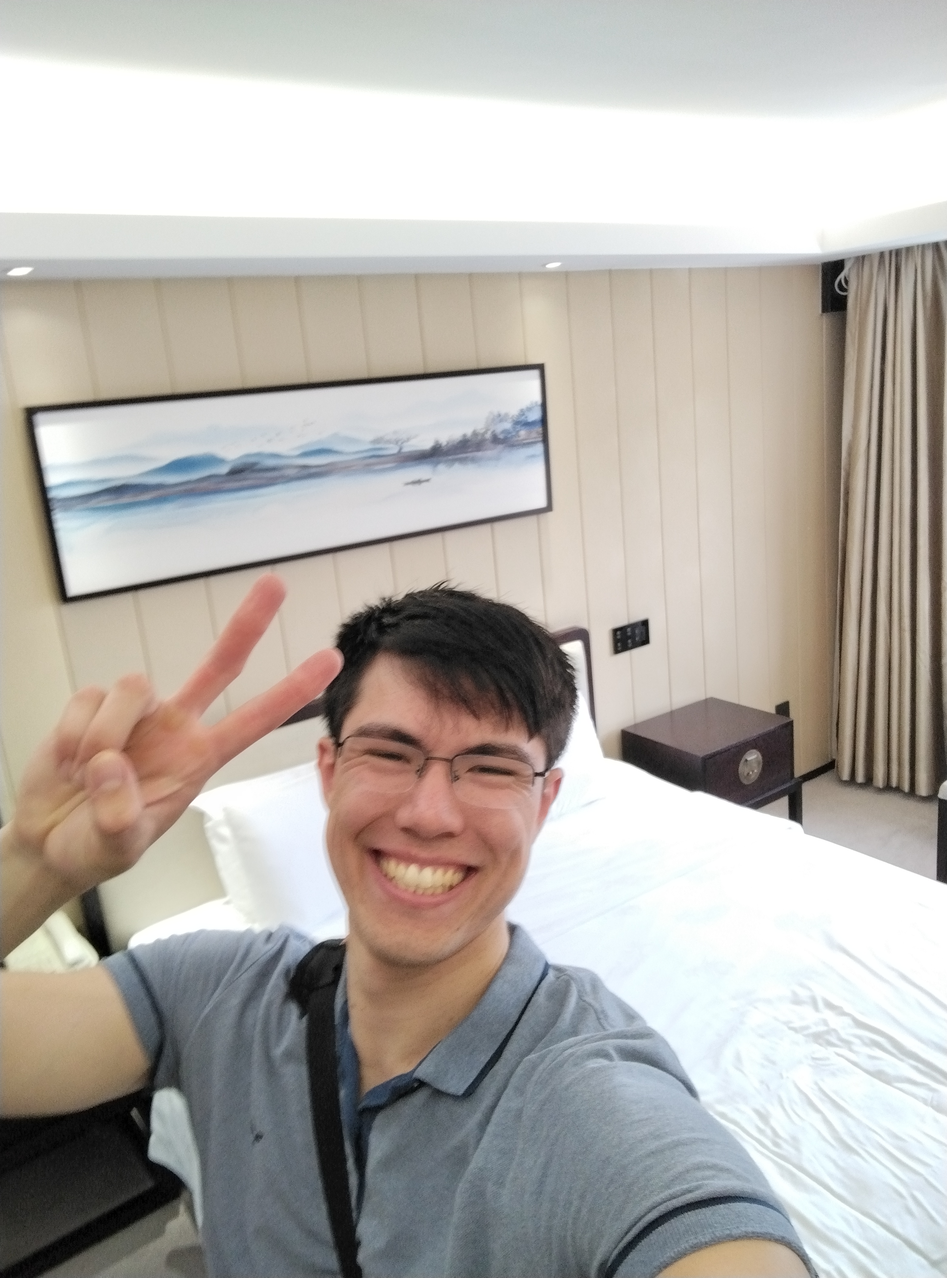 The luxurious hotel room